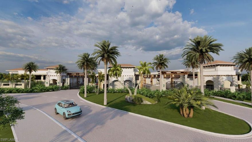 One or more photo(s) has been virtually staged, AI generated or rendered.  Indulge in the pinnacle of automotive luxury at Prima Auto Condos, an exclusive enclave just outside of Treviso Bay, approximately 5 miles from Downtown Naples’ famed 5th Avenue and minutes to Marco Island. This exceptional 1757 sq ft interior unit with overhead door creates a refined automotive retreat ideal for entertaining and showcasing your collection. Inside, enjoy 18’ clear ceilings, mezzanine level, and a full bathroom, offering flexibility for storage, lounge, or office buildout. Built with impact-rated aluminum and frosted glass doors, tinted storefront glass, LED lighting, and EV-ready 3-phase power. Secure gated community with 24/7 access, wide motor courts, and 20’ entry gates. A rare opportunity within a limited 33-unit development.