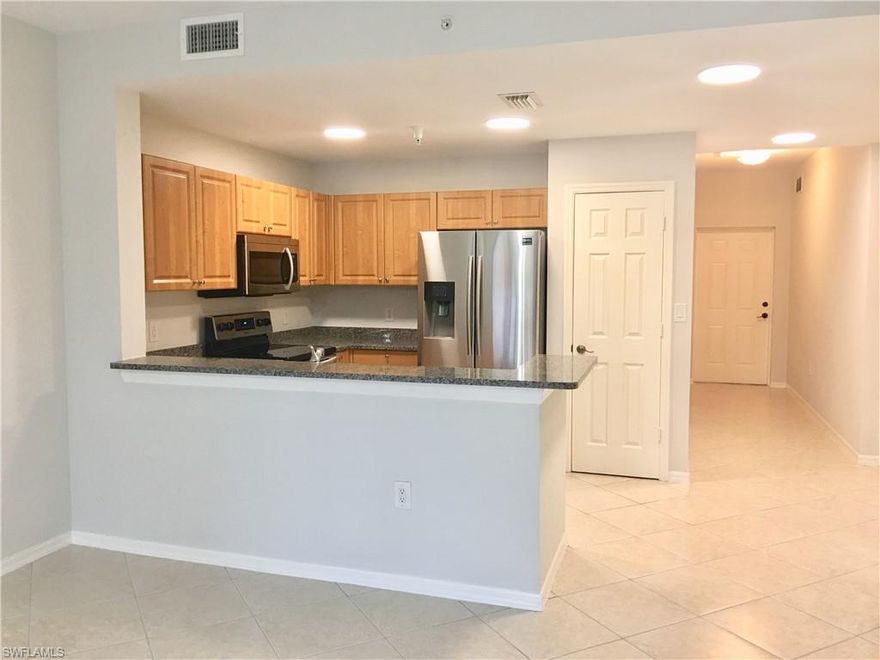 This 3 bedroom/2 bath condo was already entirely tiled with water heater a few months, A/C 1 1/2-year and washer/dryer 4 years old to have the condo re-cleaned. INSTEAD, the owners spent over $12K to deep-cleaned the entire condo, replaced all the kitchen appliances (not low end), replaced corian with new larger granite counter tops, replaced the cabinetry, counter tops, mirrors and faucets in master bathroom with quality products (real wood). They added lighting, rewired and replaced almost everything else in the condo had it all repainted. YOU NEED TO SEE THIS CONDO!  Botanical Place is a pet-friendly (no size restrictions), 20 acre development w/ 25% preserve between buildings. The clubhouse with fitness center, pool and spa. Located in the lovely Bayshore Arts District with the Botanical Gardens, Celebration Park Food Venue and Ankrolab Brewing Company in walking distance. Sudgen Park with popular Lake Avalon; East Naples Community Park is home to the US Open Pickleball Tournament and Bayview Park along with a variety of shopping venues, grocery stores and restaurants are within the first mile.    The beaches of Olde Naples and 5th Avenue are only 3 miles away.