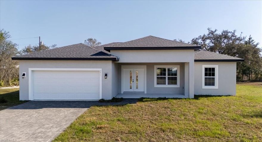**Brand-New Home** Discover this beautifully built new construction home, perfectly situated on a quiet street in the highly desirable Sun ’N Lake community of Sebring, Florida. This home offers a comfortable setting ideal for enjoying Florida’s relaxed, everyday lifestyle. The welcoming covered front porch and elegant double-door entry set the tone for this thoughtfully designed 3-bedroom, 2-bath home offering 2,317 total square feet of comfortable, stylish living. Step inside to a bright and open layout designed for both everyday living and entertaining. The heart of the home is the island kitchen, complete with quartz countertops, custom wood shaker cabinetry, tiled backsplash, stainless steel appliances, and a spacious walk-in pantry. The covered porch is a standout feature of this home, providing generous space for dining, lounging, hosting gatherings, or simply enjoying Florida’s sunshine year-round—an ideal extension of the indoor living area. The primary suite features a well-appointed bathroom with a large walk-in shower, dual shower heads, private water closet, and an expansive walk-in closet. Additional highlights include a dedicated laundry room with utility sink, quality finishes throughout, and an epoxy-coated garage floor for durability, style, and easy maintenance. Living in Sun ’N Lake means access to resort-style amenities including two championship golf courses, tennis and pickleball courts, a zero-entry heated lagoon pool, a playground, a full fitness center, clubhouse, and an on-site restaurant—all just minutes from shopping, dining, healthcare, and everything Sebring has to offer. Whether you’re searching for a full-time Florida residence or a seasonal retreat, this move-in ready home delivers quality, comfort, and exceptional value. Schedule your private tour today.