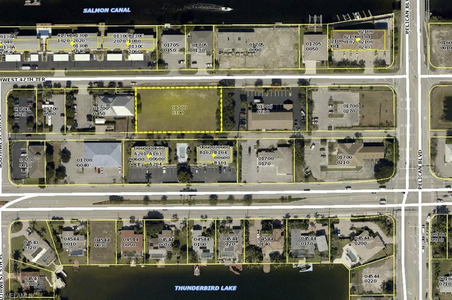 In the heart of Cape Coral with easy access to everything Cape Coral has to offer. In 2020, the city issued 2,464 building permits, nearly doubling in 2021 with 4,388 permits. The city said the construction value of current permits totaled almost $260 million dollars in quarter four alone. Officials said thousands of families and businesses are investing in the city at the right time. Property values increased by 12.8% over the last year. Located in SW Cape Coral amongst the highest property values and considerable disposable income! What are you waiting for… a string of unicorns? Zoned for professional office.