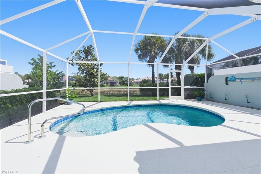 A stunning pool home in Verona Walk that perfectly blends comfort with the Florida lifestyle that buyers are searching for in Naples Florida.  This home offers a thoughtfully designed floor plan with spacious living areas, abundant natural light, and seamless indoor-outdoor flow. The kitchen serves as the heart of the home, featuring plenty of cabinetry, stainless steel appliances and plenty of space for entertaining or everyday living.  The primary suite is a private retreat, complete with a generous layout and an en-suite bath designed for relaxation. The additional ensuite bedroom offers guests their privacy and space.  The AC and hurricane garage door were recently replaced.  Step outside to enjoy your own slice of paradise, whether it's a morning coffee on the lanai or hosting friends in the outdoor living space, this home is designed to embrace the Naples lifestyle year-round.

Verona Walk is very pet friendly too! Verona Walk offers lower fees and Resort-style living with the incredible amenities offered, a 26,000 square foot town center, resort and lap pools, tennis, pickleball, fitness center, restaurant, gas station, post office, ice cream shop, miles of walking/biking trails, and more.  Located just minutes from world-class beaches, dining, shopping, and golf, this home offers both convenience and tranquility making it an exceptional opportunity whether you're looking for a full-time residence, seasonal escape, or investment property.