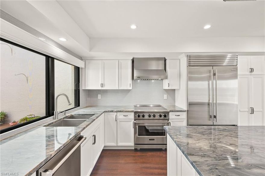 Spectacular Riverfront Living in this stunning Three bedroom, Three bathroom home nestled along the scenic Caloosahatchee River. Designed with luxury and comfort in mind, the residence boasts a chef's kitchen equipped with a premium Viking and Sub-Zero appliance package, perfect for culinary enthusiasts. Expansive living spaces are bathed in natural light, offering breathtaking sunset views that create an ambiance of tranquility and elegance.  Two primary Suites, one located on the first floor and an additional primary suite with office and balcony located on second floor BOTH WITH SUNSET VIEWS!! The views are protected by Hurricane Impact Sliders and windows. Plenty of storage.  The organized at heart will love the epoxy floor and storage in the generous-sized 2-car garage. The home is within a vibrant community rich in amenities, residents have access to golf, tennis, pickleball, a state-of-the-art fitness center, and two gourmet restaurants. The FULL SERVICE MARINA features floating concrete docks equipped with water and electricity, accommodating boats ranging from 16 to 60 foot, with slips available based on availability. The prime location offers proximity to Downtown Fort Myers, Sanibel and Fort Myers Beaches, RSW Airport, Theaters, Shopping, the best Restaurants, Sports Stadiums - Baseball, Hockey, Soccer. Downtown Fort Myers River District, is a hub of cultural and recreational activities.  Where you can enjoy a variety of events, including Rockin' on the River Concert Series in the Amphitheater, Monthly Music & Art Walk, Celtic Festival, ArtFest, Edison Festival of Light, Taste of Lee, Fort Myers Boat Show to add the perfect accessory for your new home! Embrace the quintessential Florida lifestyle in this exceptional riverfront home, where luxury meets convenience, and a vibrant community awaits.