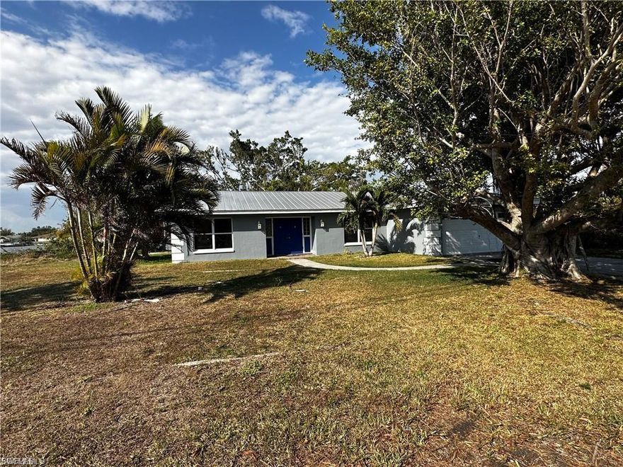 Two bedroom, two bathroom home, with a two car garage on city water and sewer.  Located right off of Del Prado boulevard.