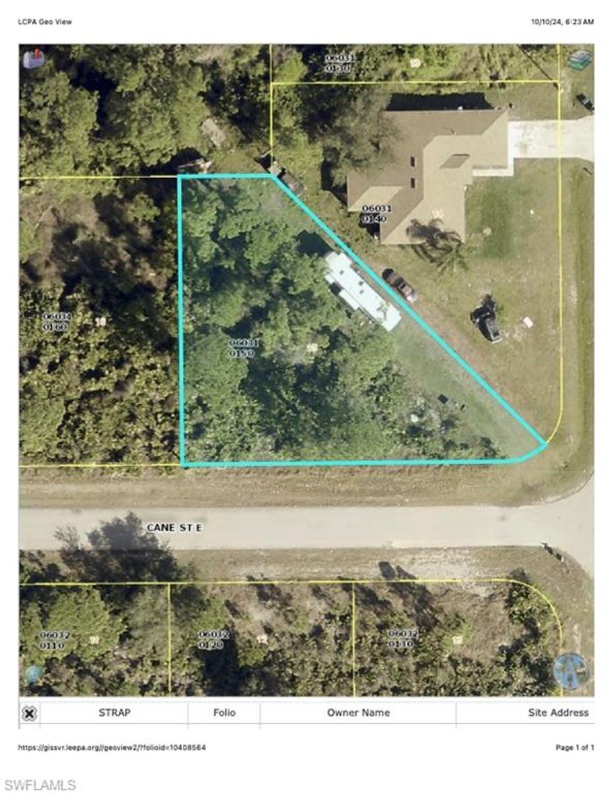 Super nice "pie shaped" lot with almost .30 acres. Lots of nice trees that would benefit a home being built on the lot.
