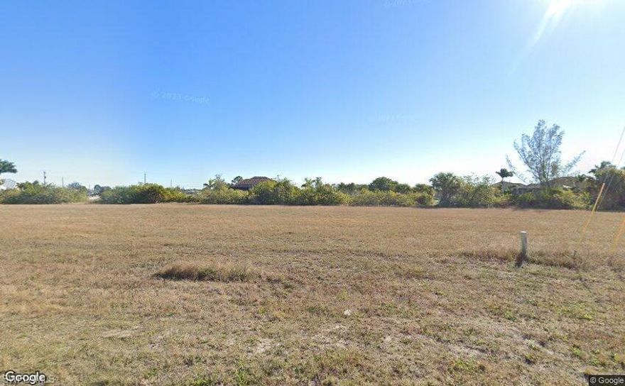Waterfront Lot with Wide Intersecting Canal Views! Fantastic home site just waiting for you to break ground on your waterfront dream home! Boaters and Golfers - You have the best of both worlds building here. Closely located by Coral Oaks Golf Course and with a gulf access canal right out your back door, you can enjoy breathtaking sunrise views over the intersecting canals of Bluefish Canal & Telstar Canal. Explore the waters and all that mother nature has to offer as you boat, kayak or SUP your way around. This is a growing area of Cape Coral, and the neighborhood is home to several new custom waterfront homes, yet still quiet and growing. Only a short drive to Matlacha, Pine Island, Punta Gorda, groceries, and dining. Beaches, waterfront dining, breath-taking island destinations, and world renowned fishing all nearby on boat.