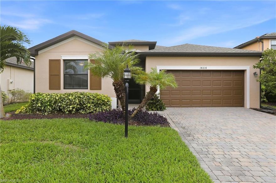 GREAT BUYING OPPORTUNITY! 2020 SINGLE FAMILY HOME W/4 BEDROOMS, 3 FULL BATHROOMS, 2-CAR GARAGE + FULLY FENCED-IN BACKYARD (PERFECT FOR DOG OWNERS!) FOR UNDER $340K!! Discover laid-back Florida living in this beautiful Trevi floor plan by Lennar, ideally situated in the highly sought-after Portico community in sunny Fort Myers, FL. Designed with both style and comfort in mind, this home offers a spacious, open floor plan that makes everyday living feel effortless while providing a tranquil backdrop for entertaining and gathering with loved ones, or simply relaxing after a nice day at the beach. This modern smart home features a great room with dining + living area, tall glass sliding doors and a gourmet kitchen w/white cabinets, granite countertops, stainless appliances + walk-in pantry. Whether you’re preparing a casual weeknight meal or entertaining guests, this kitchen offers the functionality and storage you need, all while remaining open to the dining and living areas so you’re always part of the conversation. The spacious owner’s suite has two walk-in closets and an en-suite bathroom w/dual vanity + large spa shower. All other rooms offer comfortable spaces, in a layout that balances openness with privacy. A laundry room is also located inside the residence, for your convenience. Washer and dryer are included! You will enjoy amazing Florida sunsets from your screened-in lanai, overlooking the BEAUTIFUL BACKYARD, WHICH IS COMPLETELY FENCED-IN, and will be a true paradise for your puppies!
Further Upgrades of this amazing home include a screened-in entry, upscale ceiling fans + light fixtures, epoxy garage floor, gutters all around the house, a separate doggy door on the lanai + more. This Trevi floor plan isn’t just a home - it’s an opportunity to embrace a relaxed lifestyle and create lasting memories in one of Fort Myers’ most beautiful neighborhoods.
NO FLOOD INSURANCE REQUIRED!
PORTICO is a popular, access-controlled community w/Low HOA fees. Residents enjoy resort-style amenities, including a clubhouse, community pool, gym, yoga/exercise room, tennis, pickleball, basketball + play area. Pets, Fences & LSVs permitted! Great location, short drive to I-75, shopping, dining & more!