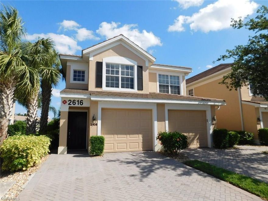 Don’t miss the opportunity to rent this beautiful Somerville end-unit condo in the highly desirable Sandoval community in Cape Coral. With nearly 1,800 square feet of living space, soaring ceilings, and an open floor plan, this bright and spacious home feels even larger the moment you walk in.

This 2-bedroom + den condo features tile flooring throughout the main living areas with cozy carpet in both bedrooms. Natural light pours in from the extra end-unit windows, creating a warm and welcoming feel. Step out onto the tiled lanai with southern exposure and enjoy peaceful lake views, the perfect spot for morning coffee or relaxing evenings outdoors.

The kitchen is both stylish and functional with white cabinetry, brand new appliances, solid-surface countertops, a breakfast nook, snack bar, and formal dining area, offering plenty of space for everyday living and entertaining.

The primary suite is a true retreat, featuring a huge walk-in closet, dual vanity sinks, and a spacious walk-in shower with a built-in bench.

Rent includes cable, WiFi, and water — tenant only pays electric, making living here even more convenient.

Located in the gated Sandoval community, residents enjoy resort-style amenities including a large community pool, fitness center, walking paths, tennis courts, playground, and two dog parks. Plus, you’re centrally located in Cape Coral close to shopping, dining, and everything Southwest Florida has to offer.
