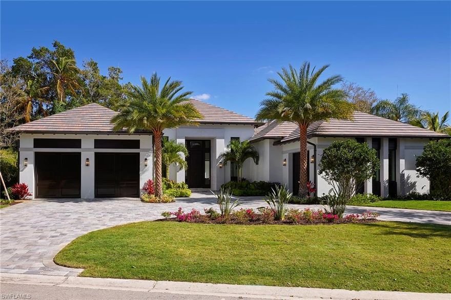 This modern coastal design feels light, bright and leaves nothing to be desired. Luxurious wood floors set the tone for simplistic, yet elegant finishes throughout. The thoughtful floor plan was designed with entertaining in mind and perfectly wraps around the outdoor living area for a resort like feel. Owners will appreciate the master suite wing with office for the ultimate in privacy. A chef’s dream, the gourmet kitchen includes Sub-Zero and Wolf appliances, custom countertops and backsplash, two Cove dishwashers and walk in pantry with attached utility room. Four bedrooms and a den with ample space to spread out and within close proximity to Seagate Beach and Waterside Shops, this new construction gem is sure to impress. Residents of Park Shore also have the ability to rent or lease boat docks at the Venetian Bay Yacht Club.