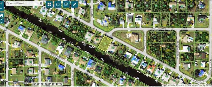 "Fantastic opportunity! This lot is located in the beautiful community of Port Charlotte with canal access. Perfect for building your dream home in a serene environment. With easy water access, It is ideal for boating enthusiasts and outdoor activities. Don't miss out on being part of this Community.