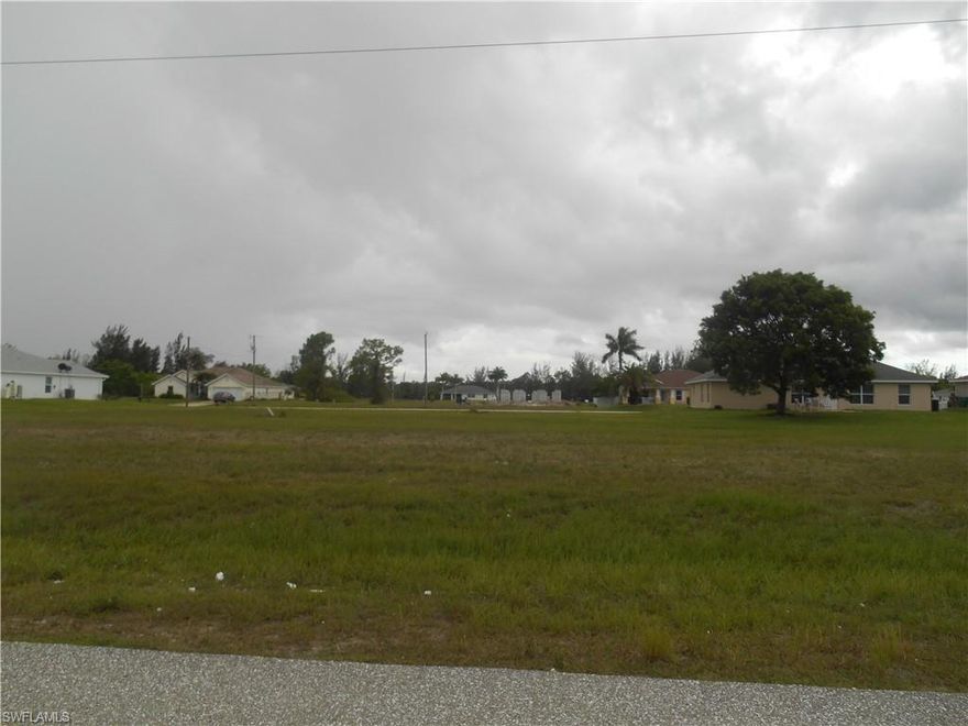 Great lot in NE Cape Coral, build your dream home on this cleared lot. The seller has 2 other lots for sale, 3462 NE 10th Ave and 1026 NE 1st Ave. These can be bought together or separately.  Easy access to everything.