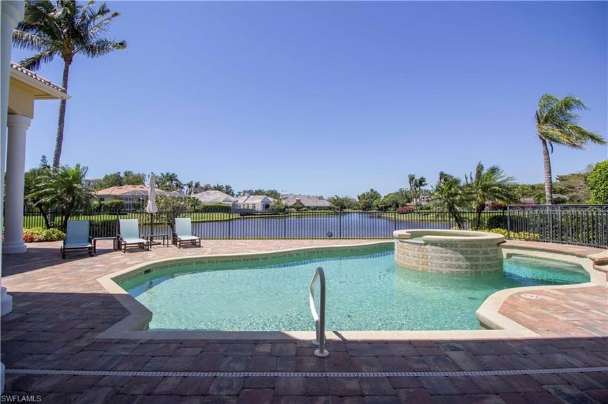 Arguably the finest lake view in Georgetown, Pelican Bay’s intimate gated-enclave of 35 estate homes, this sprawling residence has been re-mastered w/exceptional attention to detail. Greeted by solid Mahogany French doors, this award-winning 4 bedroom+den, 4.5 bath plan has Walnut wood floors in the den & Master Retreat which enjoys pool & lake views & a Master Bath w/a unique garden experience. A gas fireplace warms the living rm where custom 10’ Mahogany French doors lead to the gracious covered patio w/Phil Fencing ceiling, expansive pool deck & outdoor kitchen w/forever lake views; perfect for entertaining! Remaining 3 bedrooms are en-suite w/Acacia Mahogany wood or tile flooring. Custom paint & decorative finishes accent the architectural details of the dining room’s exposed beam & tray ceilings throughout. The Chef’s kitchen w/Quartzite, ctr island, gas range & Sub-Zero & Dacor appliances spills into the breakfast nook & family rm w/wet bar, wine cooler & 90-degree sliders. Quality fit & finish features sheet avail; too much to list! All of this coupled w/the unparalleled Pelican Bay lifestyle makes this residence a MUST SEE --- Call for a private showing & then Call it Home!