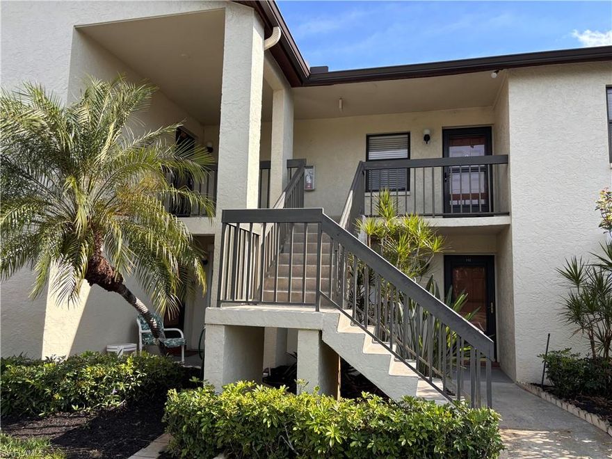 Welcome to this bright and cheerful 2-bedroom, 2-bath condominium offering a spacious and inviting layout in the heart of South Fort Myers. The well-designed floor plan features a large living and dining room combination, perfect for both everyday living and entertaining. The kitchen includes a convenient breakfast bar that overlooks the dining and living areas, creating an open and connected feel.

Abundant natural light fills the home, enhancing the warm and welcoming atmosphere throughout. A brand new A/C was recently installed offering peace of mind and comfort.  Sliding glass doors from the living room open to a large, tiled, screened lanai with peaceful views of the community green space—an ideal spot to relax and enjoy the Florida lifestyle.

The guest bedroom offers a generously sized closet and is conveniently located near the guest bath, which features a tub and shower combination. The primary suite is a private retreat with sliding doors leading to the lanai, a large walk-in closet, and an ensuite bath with a walk-in shower.

Ideally situated in South Fort Myers, this community is close to beautiful beaches, dining, shopping, entertainment, and the airport, making it a perfect full-time residence or seasonal getaway. Don’t miss the opportunity to enjoy comfort, convenience, and location all in one.
