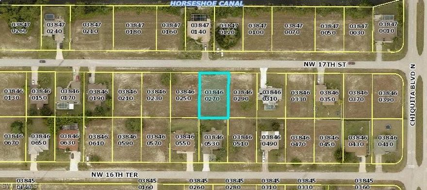 PRICED TO SELL .....  Great Residential Lot In Fast Growing Cape Coral.  BUY AND BUILD YOUR DREAM HOME
OR INVEST AND ADD TO YOUR PORTFOLIO.  CLOSE TO EVERYTHING.