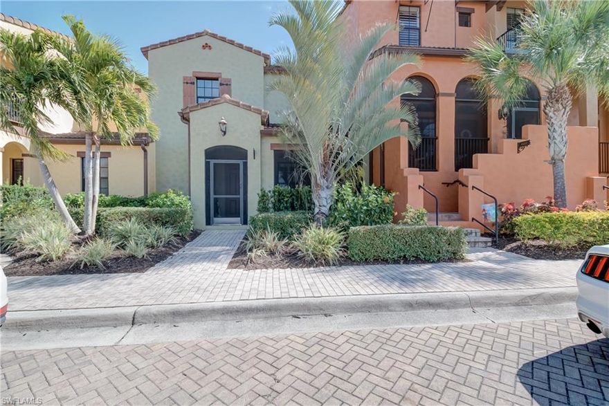 Absolutely adorable and tropical FURNISHED Santa Maria townhome. Tons of upgrades, plantation shutters, high end white cabinets, arabesco granite, large tile on the diagonal. The Santa Maria features two huge bedrooms each with their own full bath. Large built in double desk, perfect to work or attend virtual school from home. Extra large screened lanai for enjoying the warm Florida weather.This won't last long! PASEO VOTED COMMUNITY OF THE YEAR 9 YEARS IN A ROW!! Come relax by the RESORT STYLE POOL or enjoy a beverage at the TIKI BAR. Watch a game at the PUB or enjoy brunch at the BISTRO. Grab a friend and watch a movie in the cinema or work out in the FULLY EQUIPPED GYM. Enjoy a game of doubles on the 6 har tru TENNIS COURTS or join in the fun at the PICKLEBALL COURTS!! Come enjoy the PASEO LIFESTYLE.