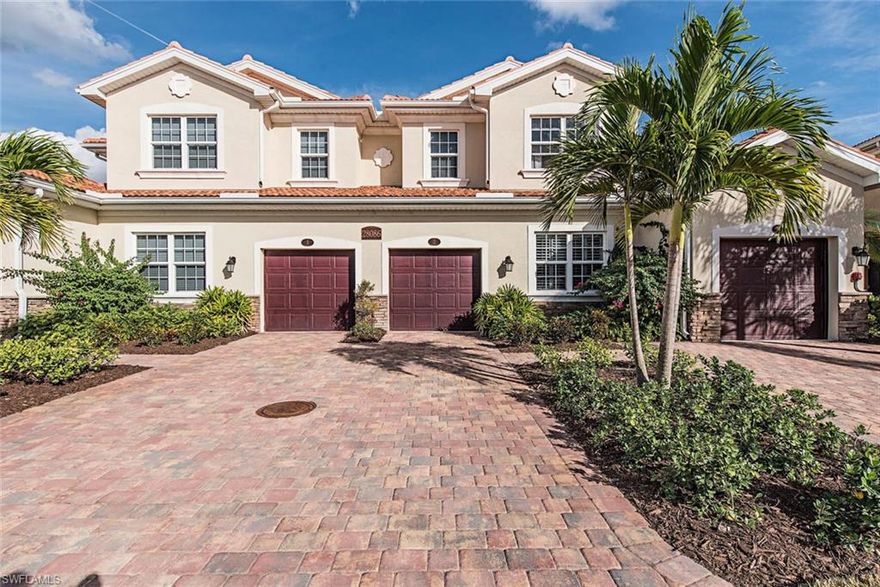 C.13038 - Beautiful 1st floor end unit w/2 bedrooms and den. Crown moldings and high ceilings through out. Eat in kitchen features granite tops and S.S. appliances. Screened lanai w/storage room. All windows have impact glass. Plantation shutters through out.