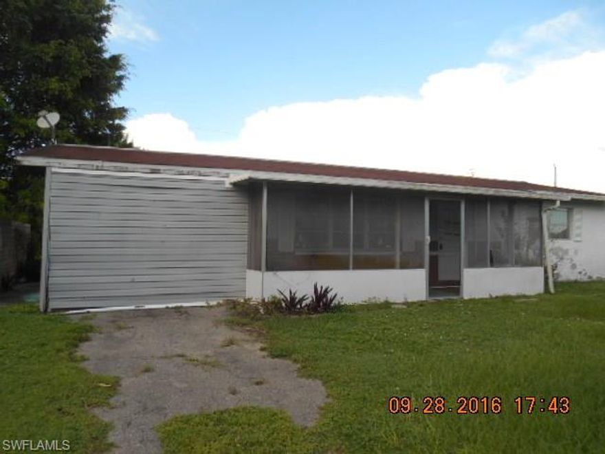 GREAT STARTER HOME! Three bedroom one bath with canal frontage and central utilities. Property offers a screened front entry and enclosed Florida room. Recent updates include new interior paint and new AC Unit. Property is being sold As Is with right to inspect. See attachment for PAS requirements and WFHM offer submittal information in the MLS document section.