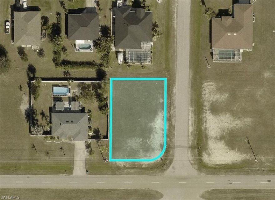 Corner Lot surrounded by new construction located in a desirable Northwest Cape Coral area with easy access to Pine Island Road, shopping, dining, and everyday conveniences. This property offers a great opportunity for a primary residence, seasonal home, or investment, with Cape Coral’s growing market, nearby parks, and proximity to Fort Myers and surrounding Southwest Florida destinations. Perfect for builders and buy and hold land investors.
