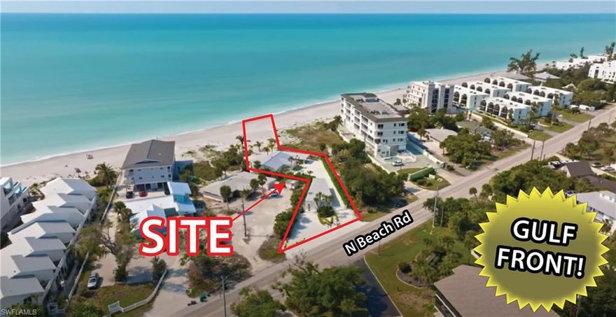 Excellent investment opportunity!  0.67 acres of gulf front land for sale along N Beach Road on Manasota Key with a total of 76’± of beach front.  Two (2) existing beautifully remodeled rental properties on-site produce over $250,000 annually.  Beautiful gulf front property in Charlotte County!