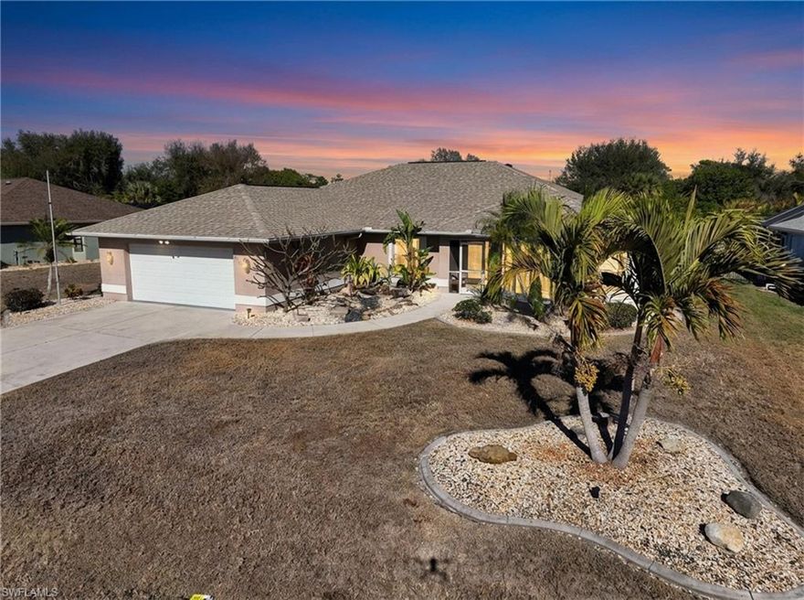 Live where Florida’s waterfront lifestyle meets easy, worry-free living. This beautifully updated 4-bedroom, 2-bath pool home is ideally located in Deep Creek, just minutes from Punta Gorda’s waterways, Fishermen’s Village, marinas, boating, pickleball, and tennis—yet safely tucked away in a NO FLOOD ZONE for added confidence and lower insurance concerns.

Designed for relaxed coastal living, the private backyard retreat features a resurfaced pool with new tile, a soothing hot tub, and seamless indoor-outdoor flow—perfect for entertaining after a day on the water or courts. Major upgrades bring peace of mind, including a new roof (2022), A/C (2021), impact windows (2021), and new water heater, pool pump, and pool heater (2024).

Inside, the updated kitchen shines with granite countertops, tile flooring, and brand-new appliances. Flexible living spaces include two bedrooms with Murphy bed systems, ideal for guests or multi-use rooms, while luxury vinyl flooring adds a fresh, modern touch throughout the bedrooms. A convenient pool bath with direct outdoor access, hurricane shutters, and even a pool table that stays round out the lifestyle perks.

Located in a deed-restricted community with a low HOA, this home also qualifies for USDA financing, offering the opportunity for 100% financing—a rare bonus in today’s market.

Boating nearby. Coastal charm. No flood worries.
This is Punta Gorda living done right.