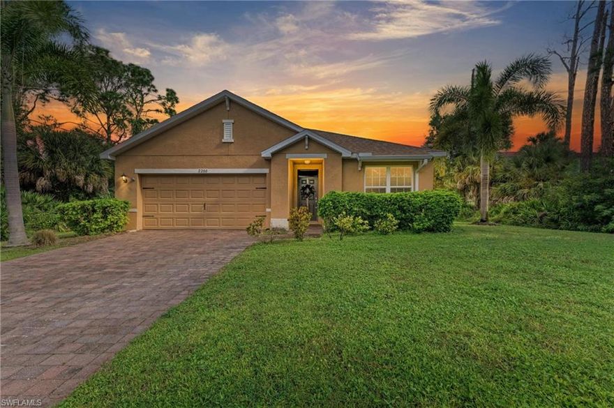 Discover this beautifully designed 3/2/2 home built in 2019 where style, efficiency, and convenience come together. With a smart split floor plan, your new home offers the perfect balance of open concept living and private bedroom retreats, ideal for families or hosting guests. Top features you will fall in love with; Energy-Saving Solar Panels! Lower your utility bills while living sustainably. Fully Fenced Backyard! White vinyl privacy fencing creates a secure, serene outdoor oasis perfect for the family and your furry family too! Covered Lanai! Extend your living space outdoors for relaxing evenings or weekend gatherings. Reverse Osmosis Drinking Water Filter System! Enjoy clean, filtered water straight from the kitchen sink. Perfect for a refreshing drink or cooking. Move-In Ready! Bright, contemporary finishes and nearly new construction means you can move into your new home with literally no updates needed! With quick access to I-75, your commute and weekend getaways are a breeze. Your new home is close to shopping, parks, and recreation, so everything you need is just minutes away.

Whether you're a first-time buyer, growing family, or downsizing into something more manageable, this home checks all the boxes. Ready to experience it in person? AGENTS: Please read confidential remarks.