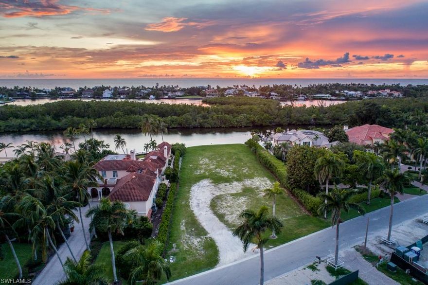 Wonderful opportunity to build an incredible waterfront estate on this very private oversized homesite. Just shy of 30,000 square feet, this lot dwarfs the standard size of 20,000 square feet. Beautiful western exposure on the wide part of Old Harbour Channel with long southern views to Doubloon Bay. Nearly three quarters of an acre, new riprap, quick access to the Gulf and Port Royal Club make this lot exceptionally desirable. Immediate Port Royal Club eligibility.