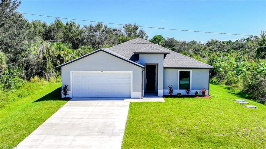 Huge Price Reduction, Must Sell Immediately!! You Will Be Amazed By This Brand New Construction 3 Bedroom/2 Bathroom/2 Car Garage Home On A 1/4 Acre Lot In Lehigh Acres, FL (MOVE-IN READY TODAY With Its CO). The Island Kitchen Comes With Granite Countertops, Tile Backsplash, STAINLESS STEEL KITCHEN APPLIANCES, Real White Wood Shaker Cabinets With SOFT TOUCH Closing Doors And Drawers, And An Oversized Walk-In Pantry. Other Upgrades Include; HURRICANE IMPACT WINDOWS & DOORS, Wood Plank Tile Flooring Throughout Entire Home, Oversized Living Room/Great Room, Upgraded Baseboards, Large Dining Area, New Custom Interior/Exterior Two Tone Paint, New Custom Ceiling/Fan Lighting In Each Room, A Large Walk-In Closet In The Master Bedroom, New Granite Countertops With Sinks In Both Bathrooms, Real Tile Showers, New Landscaping Package, An Oversized 2 Car Garage With Epoxy Coating, An Open Lanai With Paver Pad, Pest Control Tubes, A Large Laundry Room That Is Inside The Home, Tankless Water Heater, And All Brand NEW WATER EQUIPMENT Outside! This Home Is Close To Regional Shopping Malls, Golf Courses, Interstate I-75, Regional Airport, FGCU, Restaurants, Golf Courses, MLB Spring Training Baseball, Schools, Parks, Boat Ramps, And Those White Sand Beaches Of The Gulf Of America!