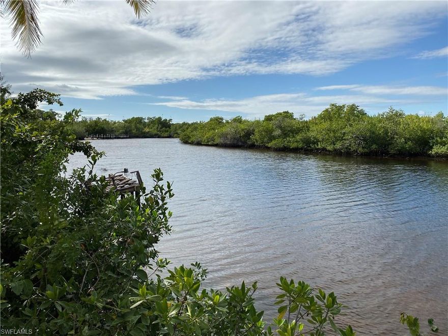 Amazing opportunity to own approximate 400 feet of Imperial river frontage. This property presents a unique opportunity for a boating lover. Current structure on the property needs extensive TLC. It offers an open floor plan. A great opportunity to own over an acre of property on the Imperial River with access to the Gulf!