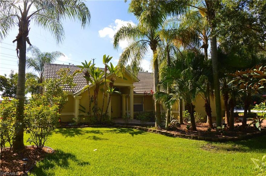 LOCATION, LOCATION, LOCATION! This large and updated 3 bedroom, 2 bath home is located in Waterford Village in Gateway. Easy access and close to shopping, beaches, dining, airport, colleges, ball parks and I-75. Gorgeous mature trees and landscaping with extra large lot offering plenty of room to add a pool. Or you can just take advantage of the community pool. The home was completely remodeled in 2011/2012. Kitchen and bathrooms have been updated, tile throughout home. Tile roof and screened lanai. Extended Back yard looks out onto a preserve and lake/walk area. Access to the master Gateway pool and dogs park. Schools in Gateway are some of the best offering both public, charter and private all close and convenient. The Boston Red Sox spring train a short distance away. Airport is within a few miles along with easy and quick access to I-75.  This is a must see to appreciate. Call today to see!