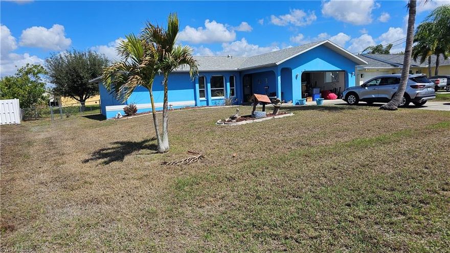 Well-maintained 3-bedroom, 2-bathroom home featuring a spacious 2-car garage and numerous upgrades. Large fenced back yard! This property offers hurricane impact windows for added safety and efficiency, along with new plumbing and piping installed throughout the home. Newer roof and AC Unit. City water and all assessments paid!  The interior provides comfortable living spaces with furniture negotiable for added convenience. Enjoy outdoor living in the screened lanai overlooking the large, fully fenced backyard, complete with an extended poured concrete patio—perfect for entertaining, relaxing, or family gatherings. With its functional layout, modern improvements, and generous outdoor space, this home is a wonderful opportunity for comfortable living. Furniture negotiable. Schedule a showing today! Easy to show.