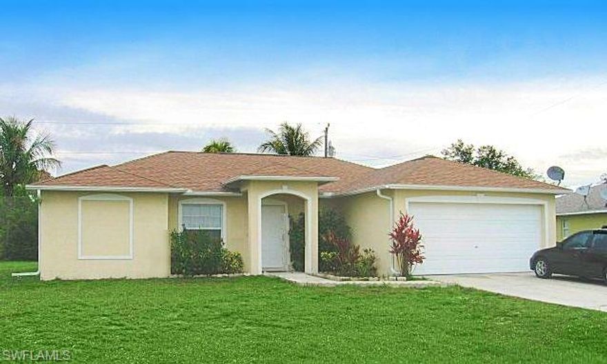 Back on the Market!! You won't find a better house in the Cape!  Offering 3 bedrooms, 2 baths, screened lanai and backyard just waiting for a pool, this has all you need.  Great location to schools, shopping, restaurants and more!  Perfect investment, with tenants already in place!  City utilities are already in and paid!