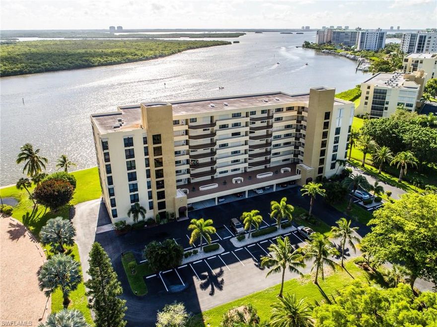 Enjoy Wide Open Unobstructed Bay Views from your 5th floor direct Bay View Residence! This 2 bed/2 bath condominium has it all! The master suite has floor to ceiling windows with Full Bay Views. The residence has been improved and loaded with features that would please the most discriminating buyer. The kitchen has been remodeled and opened to the living area. Your guest can enjoy having their own private suite! The windows have been replaced with impact rated windows and the balcony is secured with electric hurricane shutters.  New air conditioner, water heater & dishwasher. 'Nest' is active & transferable. This residence is being sold turnkey with under building space. Boat slips with lifts are available nearby to purchase or lease. A must see today !!!