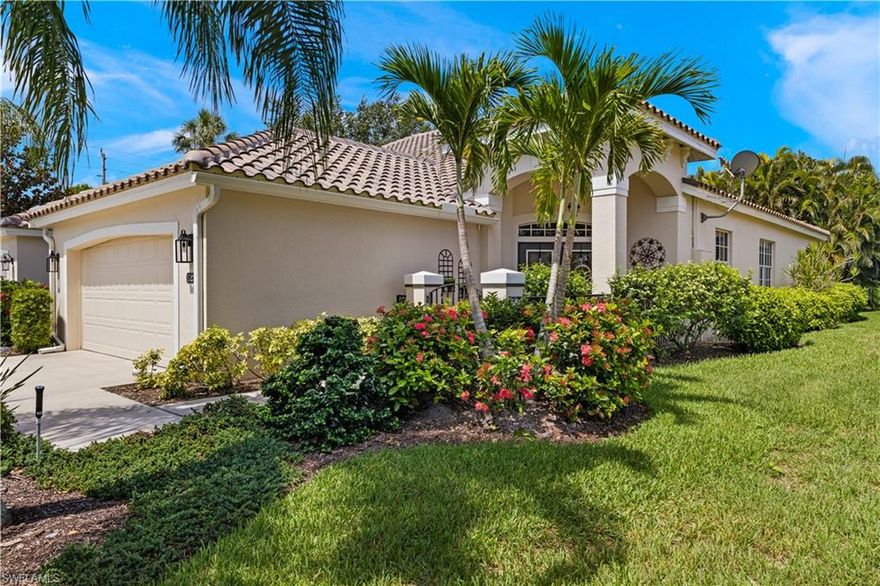 Welcome to an exceptional coastal neighborhood, a true boating community set along the Caloosahatchee River with direct Gulf access, where waterfront living meets everyday comfort. This beautiful 3-bedroom, 2-bath home offers a charming covered front patio, perfect for catching river breezes, watching boats pass by, and enjoying Florida mornings.

Through the double entry doors, you’re greeted by a grand foyer with soaring 14-foot ceilings and sun-filled spaces that set the tone for the home’s light, airy coastal feel. The open-concept layout is ideal for entertaining, highlighted by an updated kitchen with 42-inch cabinets, stainless steel appliances, and a beadboard island, flowing seamlessly into a shiplap-accented dining area.

The primary suite is a peaceful coastal retreat, complete with a bamboo wood tray ceiling, spa-inspired en-suite bath with granite countertops, and a generous walk-in closet.

Step outside to an enclosed lanai with brick pavers, opening to an additional paver patio—your own private tropical oasis, surrounded by lush greenery and designed for relaxed outdoor living. Additional features include a laundry room and a 2-car garage with epoxy flooring.

As part of this active boating community, residents enjoy two pools, tennis and pickleball courts, a covered riverside pavilion and park area for monthly gatherings, a private beach, and a 600-foot pier scheduled for replacement in 2026—perfect for dockside entertaining or launching your boat.

This truly exceptional home offers the perfect blend of coastal charm, waterfront living, and resort-style amenities, making it an ideal haven for boating enthusiasts and anyone who loves a lifestyle where leisure and comfort seamlessly meet.