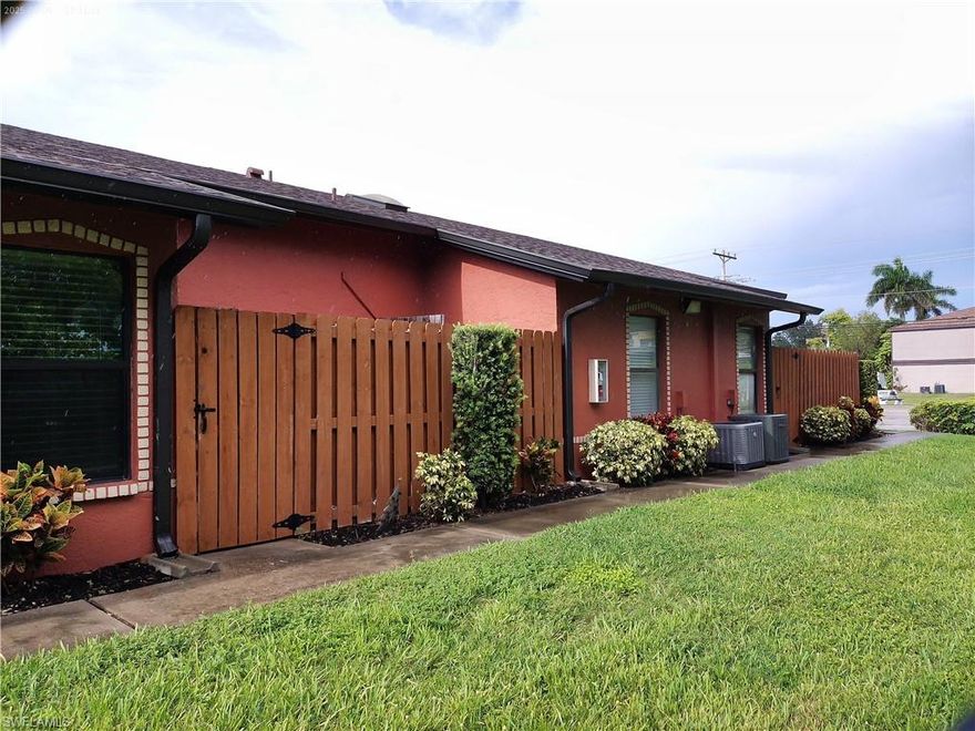 Potential Short Sale Opportunity in South Cape Coral!
This well-located 2-bedroom, 2-bath condo offers a bright and functional layout with tile flooring throughout and a skylight that fills the main living area with natural light. Step outside to your private outdoor courtyard, ideal for morning coffee, relaxing evenings, or casual entertaining.

The building received a new roof in 2023, adding peace of mind for future ownership. Residents enjoy access to a private community pool set among mature tropical landscaping, creating a quiet, resort-style atmosphere.

Situated in highly desirable South Cape Coral, this condo provides quick access to Fort Myers, Cape Harbour, downtown Cape Coral dining, shopping, and area beaches, making it attractive for both end-users and investors.

Being sold As-Is. Property may present a potential short sale opportunity, subject to lender approval. Excellent opportunity for buyers seeking value in a strong location.