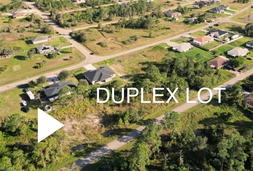 Cheapest Duplex lot in the area, prime location! This lot is high and dry with ideal builder grade soil with no wetlands. Located on the south side of hwy 82 away from all the hustle and bustle of the city. Build a duplex and this will be an attractive location for future tenants or potential buyer. You can enjoy many activities within a short drive such as… Shopping, JetBlue Stadium (Home of the Red Sox spring training), Hammond Stadium (Home of the Twins spring training) and Fort Myers Beach. Also for added convenience, Southwest International Airport is quick drive away, Don’t miss out, own your piece of SW Florida while it’s still affordable!