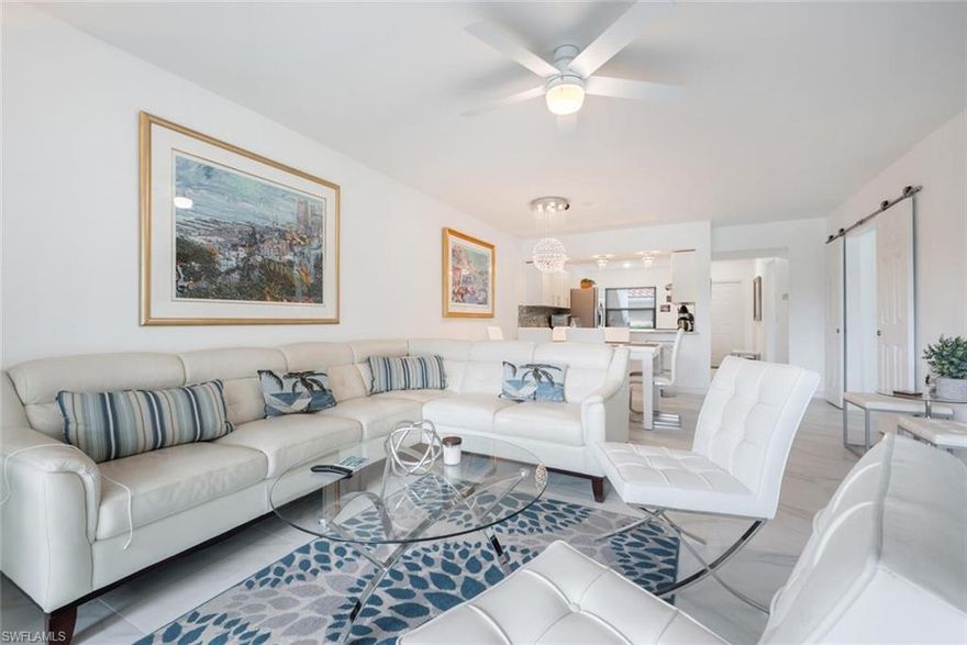 Welcome to your dream home! This immaculate 3-bedroom, 2-bathroom first-floor condo is an end unit, providing privacy and tranquility. The recently renovated interior boasts elegant tile flooring throughout, complemented by a stunning lake view with a fountain.

The kitchen features beautiful granite countertops, a stylish backsplash, and top-of-the-line stainless steel appliances. The well-designed layout extends to the living spaces, creating a seamless flow for entertaining or simply enjoying the comfort of home.

New lighting fixtures add a touch of modern elegance, while the impact glass slider and windows not only enhance security but offer a piece of mind and allow an abundance of natural light to fill the space. A detached garage offers convenience and additional storage space.  

This home is not just a residence; it's a lifestyle. Don't miss the opportunity to own a piece of luxury with this turnkey property and experience the perfect blend of sophistication and comfort."