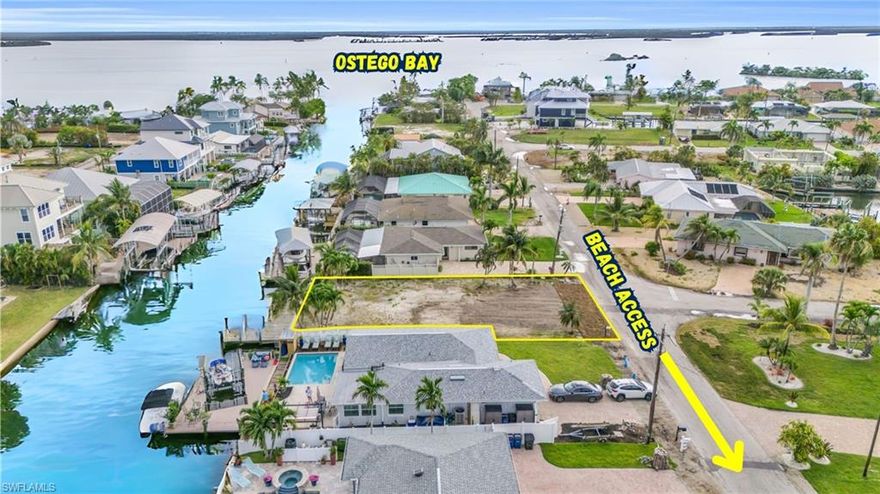 Discover the ultimate in coastal living with this exceptional GULF ACCESS CANAL lot, ideally located just moments from the DEEDED BEACH ACCESS & sugar-white sands of Fort Myers Beach. Situated on the highly desirable south end, in the PRESTIGIOUS FAIRVIEW ISLES NEIGHBORHOOD  this 60 x 105 lot offers a rare opportunity for boating enthusiasts and those seeking a refined waterfront lifestyle. MULTIPLE BUILDER INTRODUCTIONS AVAILABLE.  Enjoy direct Gulf access, perfect for cruising scenic waterways, fishing world-class waters, or spending carefree days on the water. This boater’s paradise provides effortless access to the open Gulf of Mexico, making every day feel like a vacation. SANTINI PLAZA + Marina + Restaurants + Shopping and more in just a 10 minute stroll away. Beyond the waterfront setting, the location offers outstanding convenience. Renowned restaurants, marinas, and boutique shopping are all within easy walking distance, along with pristine beaches ideal for sunset strolls and relaxation. Whether you envision a luxurious waterfront retreat or a stunning vacation home, this property provides the ideal canvas to bring your coastal dream to life. With its premier location, Gulf access, and endless recreational possibilities, this lot represents a rare opportunity to own a piece of paradise on Fort Myers Beach.