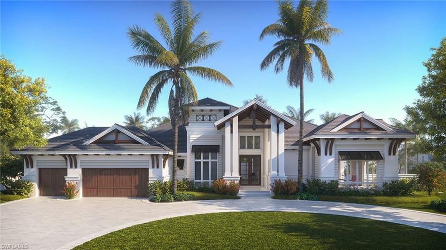 This is the ultimate entertaining home with 4 bedrooms, 4 full and 2 half baths plus study/exercise room on oversized corner lot. Private owner’s suite plus a VIP suite. Brand new construction with expected completion in April 2021. This coastal contemporary residence by Borelli Construction of Naples, Park Shore’s premier builder, will feature top of the line features throughout including Legno Bastone French white oak wood floors, custom European style cabinetry, beautiful trim work, Andersen windows, marble & quartzite countertops, and designer fixtures. The luxurious kitchen will feature Wolf & SubZero appliances, oversized island with overhang for seating, large pantry and nearby wet bar with under counter beverage and wine coolers. The sliders will disappear into the walls to extend your living space into the massive covered lanai protected by retractable screens and hurricane shutters. The large outdoor kitchen tucked away, yet convenient for cooking and socializing. Outside the lanai sits the 32’ pool with ideal southern sun exposure. A deck with fire pit complete the multi-level outdoor oasis. Kohler whole-home generator, Crestron home automation system and many others.