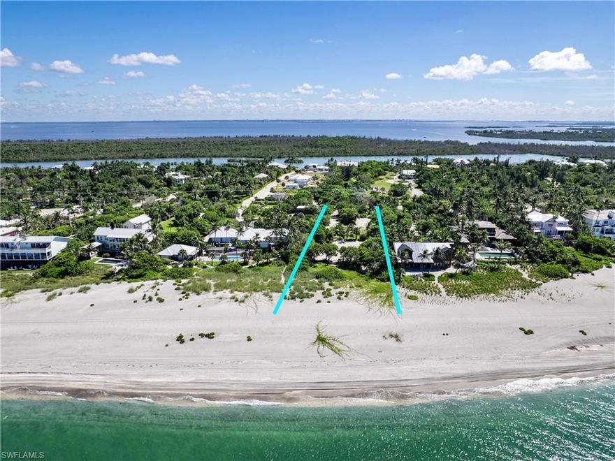 Situated along the most coveted stretch of Captiva Island’s Gold Coast, this 100-foot beachfront lot presents a rare opportunity to start fresh on one of the most iconic shorelines in Southwest Florida. Recently cleared, the property is ready for your vision, whether that means designing a custom beachfront retreat from the ground up or creating something truly extraordinary by combining it with the adjacent 200-foot beachfront parcel and the 100-foot bayfront property across the street. Together, these offerings present the potential for a one-of-a-kind waterfront compound spanning over 5.25 acres with 300 feet on the Gulf of Mexico and 100 feet on the Bay. Cherished as part of a family estate for over 40 years, this location offers dune-wide beachfront, sweeping views, and a level of privacy and serenity that is unmatched. Whether built as a standalone sanctuary or envisioned as part of a grand, multi-property estate, this is a once-in-a-lifetime opportunity to create your own legacy on Captiva Island.