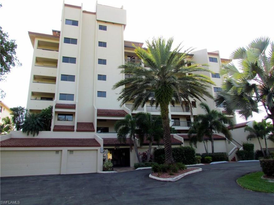 Jump Start Your Day! 
With coffee sitting on the screened lanai overlooking the Caloosahatchee River. PRICED TO SELL! Features include 2 bedrooms, 2 bathrooms, dining room, casual living room, 
user-friendly kitchen, inside laundry room with tile floors, master suite with separate shower and walk-in closet. Condo has just been repainted. All windows and the lanai
 have roll down storm shutters. Each unit has a private storage unit. The assigned parking space is located in the building parking garage next to the elevator. 
 Jaycee Park is just a short walk. The swimming pool is heated and is waiting for your arrival.