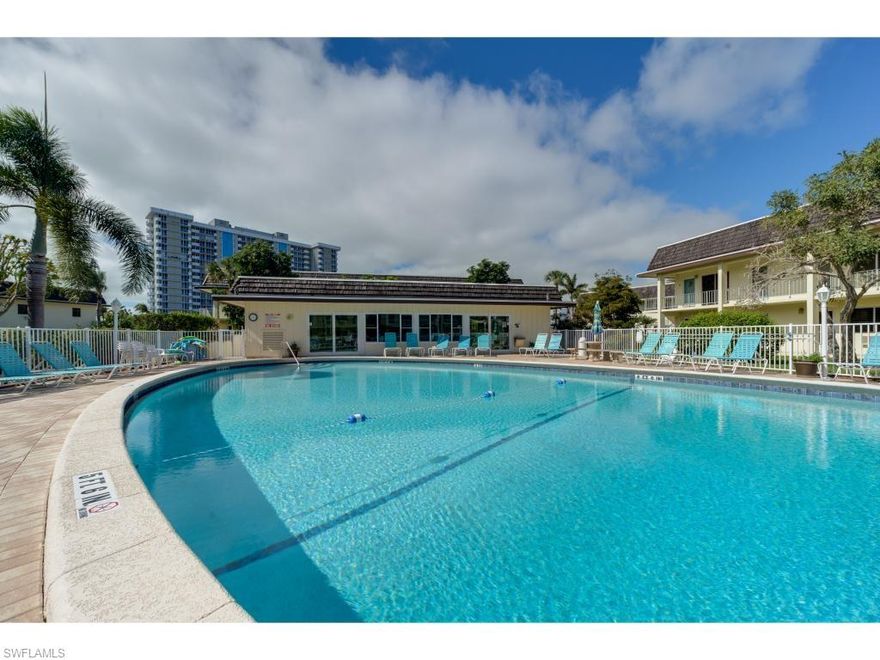 Attention lovers of paradise! This charming efficiency unit is ideally situated just moments away from the Residents Beach entrance, placing you at the heart of Marco Island's finest dining and entertainment hotspots.

Maximize your coastal living experience in this gem, thoughtfully designed to provide comfort and style in a compact space. The open layout is enhanced with modern finishes and natural light, creating a cozy yet contemporary atmosphere.

The spacious bathroom boasts a sleek shower and elegant fixtures, ensuring a luxurious feel even in an efficiency unit. 

This well-maintained property offers an incredible opportunity to own a piece of paradise without breaking the bank. The lush, coastal landscaping and large community pool provide an authentic island lifestyle ambiance, making it the perfect beach retreat or rental investment.

Don't let this exceptional chance slip away – seize your opportunity to own a piece of Marco Island's paradise today!