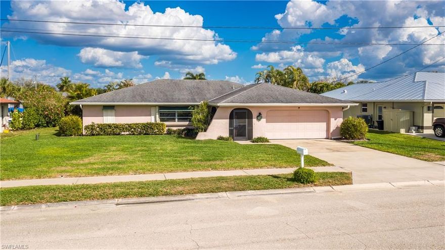 Here is An Opportunity To Purchase This Well Maintained House From The Family That Has Lovingly Called 4632 Gulf Ave Home For The Past 34 Years! NO BRIDGES - DIRECT GULF ACCESS, In Perfectly Located Waterway Estates, With A Roof Installed in 2015, And Experienced NO Hurricane Damage. Efficiently Located On The 60+/- Foot Wide: South Sable Canal, A Stone's Throw From Little Lake Michigan And Just Minutes To The Caloosahatchee. This Safe Harbor Location Is Prime For A Large Sailboat Or Larger Cabin Cruiser. A Concrete Seawall And Cantilever Concrete Dock Are In Place. Solid Concrete Block Built Home Offers A Comfortable 1800 Square Foot, Featuring A Split Bedroom Floorplan. Enter This Property Through A Large Screened Entryway Into  Your New Home With Versatile Living Spaces: Including Large Enclosed Florida Room. There Is A Roomy "L" Shaped Living And Dining Rooms Perfect For Large Family Living And Entertaining. The Primary Bedroom Is Privately Located At The Rear Of The Home With Sliders Overlooking The Screened Lanai And Heated Swimming Pool Overlooking The Canal. Also Featuring A Private En-Suite Bath, With Closets And A Jetted Bathtub Shower Combination.. Large "U" Shaped Kitchen With An Abundance Of Hardwood Cabinetry, Including A Pantry Closet Wall Unit! The Kitchen Features A Large Pass Through To The Under Truss Screened Lanai. Additionally There Is A Breakfast Bar Seating That Opens Onto The Family Room With Decorative Wood Plantation Shutters, With Siders To The Screened Under Truss Lanai Beyond. Additionally, The Guest Bedroom Wing Offers 2 Bedrooms, A Full Bath And A Linen Closet. The Laundry Area And Workbench With Tool Storage Is Located In The Oversized 2 Car Attached Garage! This Is An Outstanding Value, Direct Access Home! Enjoy This Location Just Minutes To Downtown Ft Myers By The Trolley, Water Taxi, Uber, OR Using Your Own Boat To Travel To Downtown. The River District Offers Dozens Of Restaurants, Shops, Bars, And Entertainment Venues For Your South West Florida Living Lifestyle! Nearby There Is Rosen Park, A Cape Coral City Park, Boat Ramp And Launch, And Picnic Pavilions For Additional Boating And Waterfront Enjoyment. Here Is An Opportunity For You To Make This Gulf Avenue Waterway Estates Property Your Next Real Estate Invetsment.