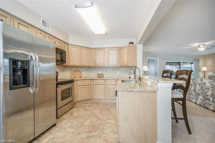 Crescent Gardens  at Crescent Lake Naples Condos: Welcome to your new Florida condo! This beautifull first-floor condo that features 3 spacious bedrooms and 2 baths, perfectly situated in a highly sought-after North Naples location. Enjoy the convenience of being in a top-rated school zone, making it ideal for families. With an array of restaurants, stunning beaches, and recreational activities just minutes away, this condo offers the perfect blend of comfort and lifestyle. Don't miss out on this incredible opportunity—schedule your showing today and experience the charm and convenience of your new home! Buildings newly repainted. This condo has coastal elegance offering serene living in one of Naples’ most desirable areas. Thoughtfully designed and beautifully upgraded, this residence blends modern sophistication with relaxed Florida comfort. Inside, the open concept layout is enhanced by  fresh contemporary color palette, and abundant natural light.Enjoy peaceful mornings or sunset evenings on the SCREENED LANAI - your own private retreat . Private garage provides exceptional convenience and storage, while the first-floor location offers effortless access with no stairs. The community enhances the lifestyle with a large, resort style pool, ideal for lounging, swimming, or socializing in the Florida sunshine. Located minutes from Naples’ pristine beaches, top-tier dining, shopping, and golf courses, this home is truly great investment with tenant already in place low-maintenance escape with exceptional views and amenities.