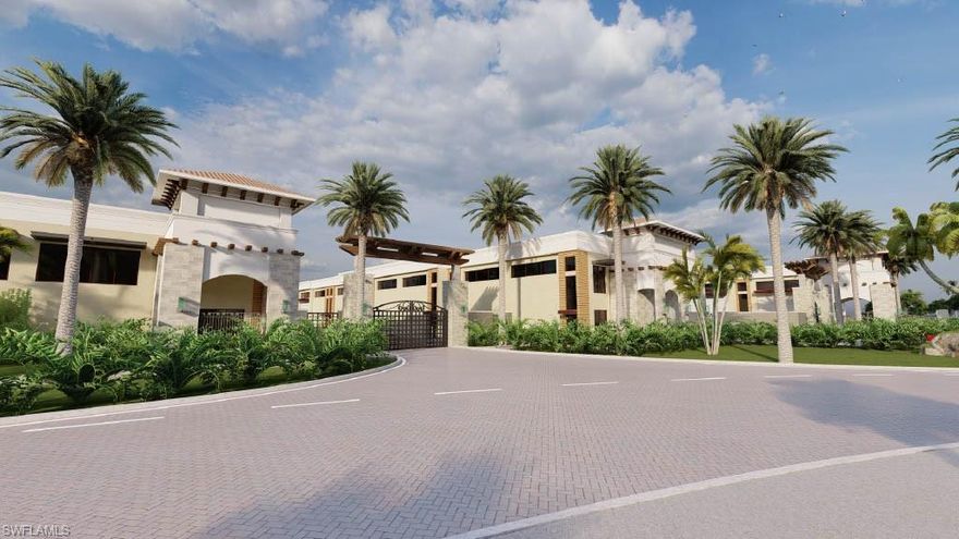 One or more photo(s) has been virtually staged, AI generated or rendered.  Indulge in the pinnacle of automotive luxury at Prima Auto Condos, an exclusive enclave just outside of Treviso Bay, approximately 5 miles from Downtown Naples’ famed 5th Avenue and minutes to Marco Island. This exceptional 1756 sq ft interior unit with overhead door creates a refined automotive retreat ideal for entertaining and showcasing your collection. Inside, enjoy 18’ clear ceilings, mezzanine level, and a full bathroom, offering flexibility for storage, lounge, or office buildout. Built with impact-rated aluminum and frosted glass doors, tinted storefront glass, LED lighting, and EV-ready 3-phase power. Secure gated community with 24/7 access, wide motor courts, and 20’ entry gates. A rare opportunity within a limited 33-unit development.