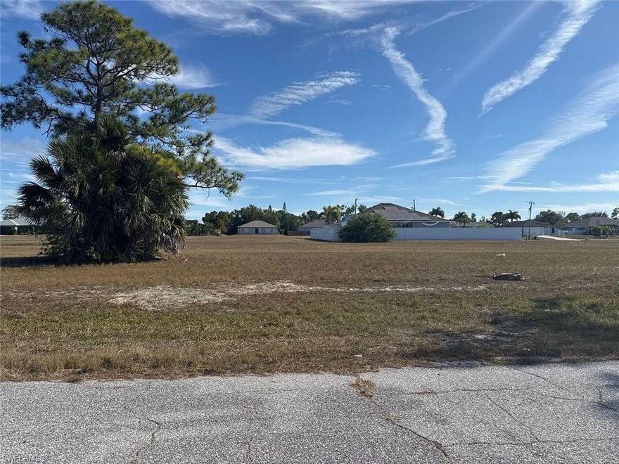 Build your dream home in the growing area of Cape Coral! This vacant residential lot located at 1227 NW 23rd Avenue, Cape Coral, FL 33993 offers 5,636 sq ft of land in a quiet and developing neighborhood. Surrounded by new construction and well-maintained homes, this property is ideal for a primary residence, second home, or investment.Easy access to main roads, shopping, schools, and dining. No HOA. A great opportunity to secure land in one of Southwest Florida’s fastest-growing markets.