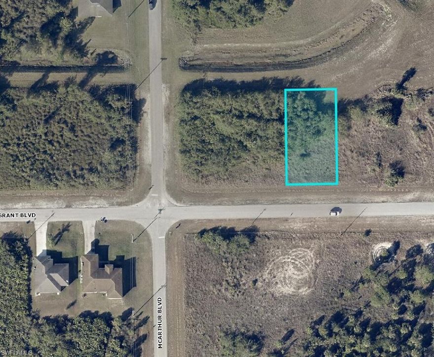 LARGE EASEMENT IN THE BACK TO MAKE THE LOT FEEL LARGER. Great lot with just some bushes, no large trees, and one of the lowest priced lots in the area! Don't miss out on this opportunity - lot prices have been increasing with Lehigh Acres exploding in growth! This desirable lot in a well established Southeastern area of Lehigh Acres and is ready for you to build your new home on! Located between Bell Blvd & Columbus Blvd make it easy to around. A lot of new construction happening all over. Canal located just one lot to the West. Not far to grocery stores, schools and other amenities. - Major airport just a quick drive away (RSW Southwest International Airport), as well as other adventures to explore: Fort Myers Beach, JetBlue Stadium (Home of the Red Sox spring training), Hammond Stadium (Home of the Twins spring training). Activities nearby include Lehigh Acres Community Park North; Lehigh Acres Trailhead Park; Lee County Manatee Park offering waterfront park providing paved trails, up-close views of manatees, an amphitheater & kayak rentals; Caloosahatchee Regional Park with sprawling, nearly 770-acre park featuring trails for mountain biking & hiking plus campsites & more. SW Florida living is truly paradise! Reserve your piece of paradise in the Sunshine State today while prices are still affordable.