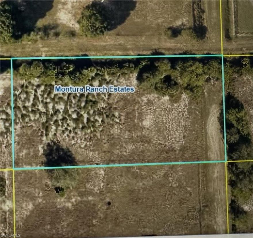 This beautiful lot is at the end of the street on a canal in Montura Ranch Estates, just waiting for you to build your modern country home for weekend getaways. There is a clubhouse, playground, pool, and basketball court for the children to have fun in the community. This community has a building boom with many new homes. Don't miss out on this Canal lot. Buyer is to verify any and all measurements.