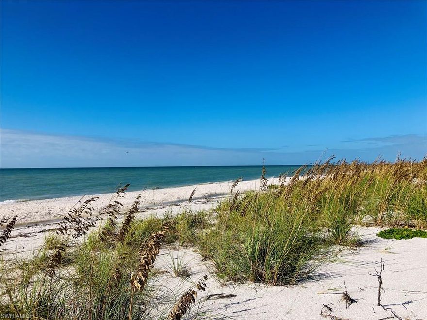 This truly unique gulf beach ridge parcel is zoned for single family or multi unit. The most logical building site on this 1.2 acre parcel would give a gulf view as well as gulf beach access.  Conveniently located just over a mile from the Sanibel Post Office, restaurants and shopping, this property offers the perfect placement for a special beach home. Survey is attached to this listing. Please make an appointment to view this listing as property is gated.  Parcel was recently split unlisted PID number: 35-46-22-T1-00014.000A.