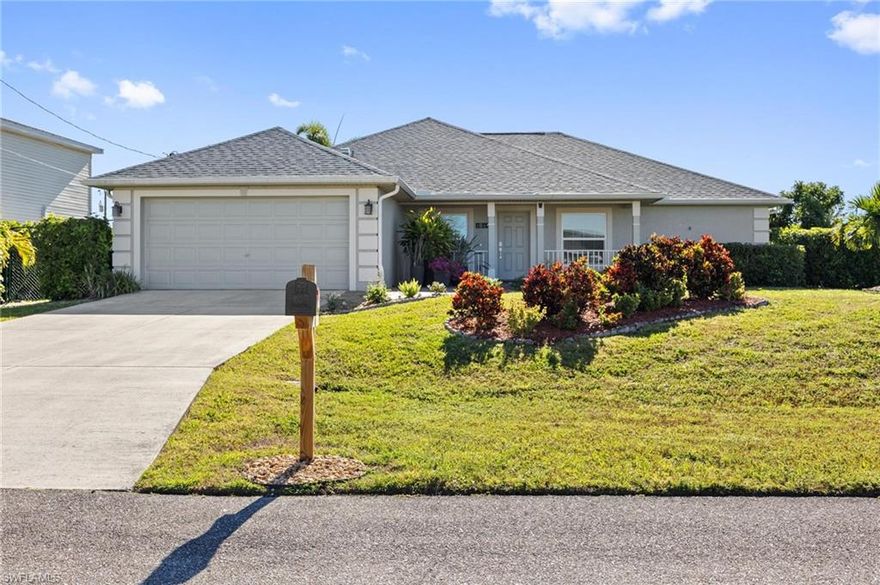Beautifully Updated Home in the desirable NW Cape Coral – Move-In Ready!

This well-maintained 3-bedroom + den/study, 2-car garage home offers 2,035 sq. ft. under air and is packed with valuable upgrades for comfort, efficiency, and peace of mind.

Recent improvements include a new roof (03/29/2021), impact-resistant windows and doors (05/21/2018), and a whole-house reverse osmosis water system (installed 09/01/2015). The home features updated flooring, custom walk-in closets, and modern cabinetry, along with newer appliances and fully remodeled bathrooms, creating a fresh, contemporary living space.

Designed for both everyday living and entertaining, the flexible den/study with closet is perfect for a home office, guest room, or additional bedroom.

Located in a quiet, established NW Cape Coral neighborhood, this home offers a peaceful setting while remaining close to shopping, dining, schools, and all the amenities Cape Coral has to offer.

Exceptionally maintained and truly move-in ready—this home has everything you’ve been looking for. Schedule your private showing today!
