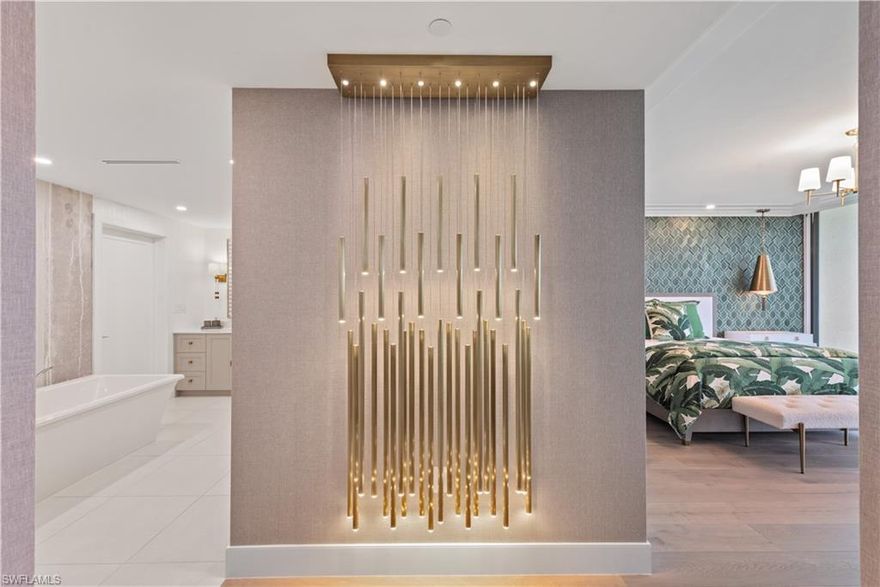 Every inch of this exquisite residence has been meticulously designed. From the millwork to the upgraded quartz counters and custom wall coverings. Over $900,000 in upgrades and furnishings, well beyond the developer offering. Curated to create the ambiance of a single-family residence along with the ease of five-star resort living. This 4 bedroom 4.5 baths has it all. Nothing was left untouched. Luxury lighting and an elegant, light-filled chef’s kitchen boast Sub-Zero & upgraded Wolf appliances. The master closet with walnut doors is a stunning room onto itself. With a 635 sqft. lanai, it truly is indoor and outdoor living. Three guest en-suites will have your guests extending their stay. Private elevator whisks you to your foyer where the walls of glass meet you with an incredible view. Kalea Bay offers five-star amenities in your very own backyard. DEEDED EV PARKING SPACE INCLUDED