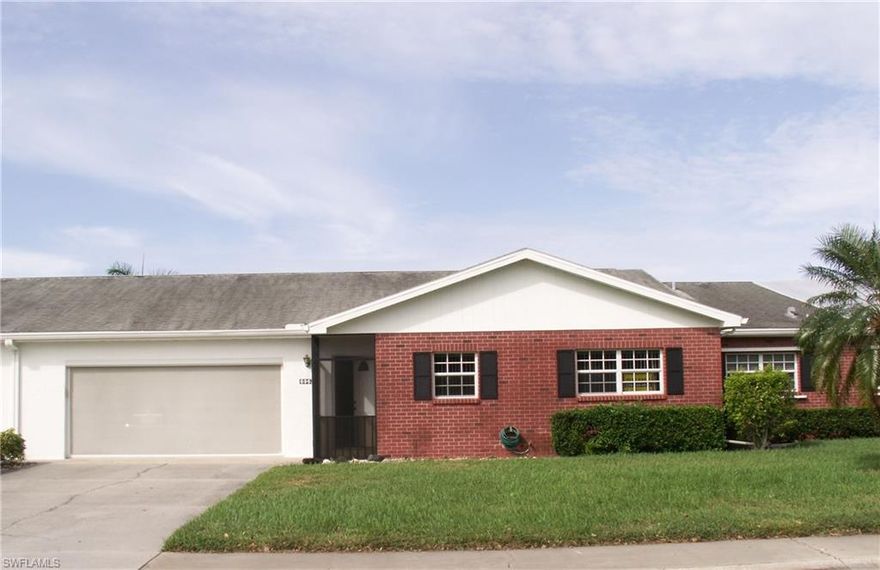 "Practical Living" Myerlee's finest. Large, 3 Bed/2.5 Bath split plan, up-dated baths, kitchen and air-conditioned Lanai (27x8) overlooking Fairway Four and Lake. Kitchen has new ceiling with high-hat lighting, wood floors, new refrigerator. Berber carpet in great room, bedrooms, dining room and tile in office or third bedroom with half-bath. Garage entrance to den and Foyer. Open, bright and immaculate. Extra large (400 sq. ft. more) 2 car garage, washer, dryer, laundry tub,and pull-down ladder to attic. Watch the golfers, take pictures of the birds and wildlife. Walk to Golfside East Community Clubhouse or join other Myerlee residents for breakfast, dinner or golf at the Myerlee Country Club. This can "practically" be yours.